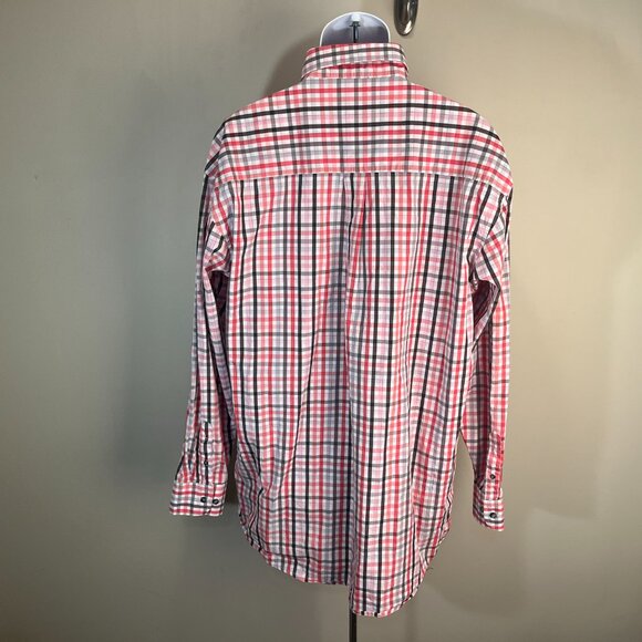 Wrangler Breast Cancer Awareness Men's white, black & pink l/s shirt XLT EUC - Picture 4 of 5